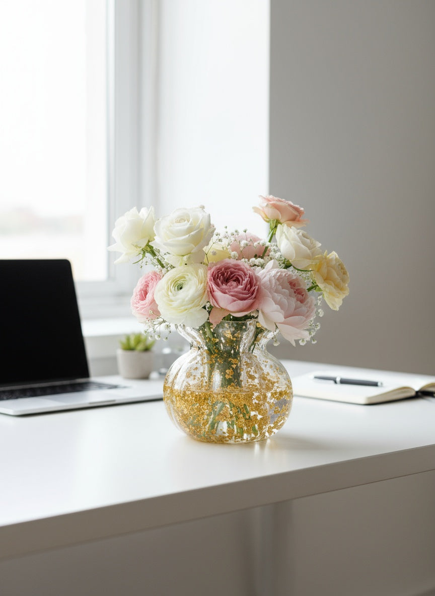 Flower Vase – Gold Foil Accent image 4