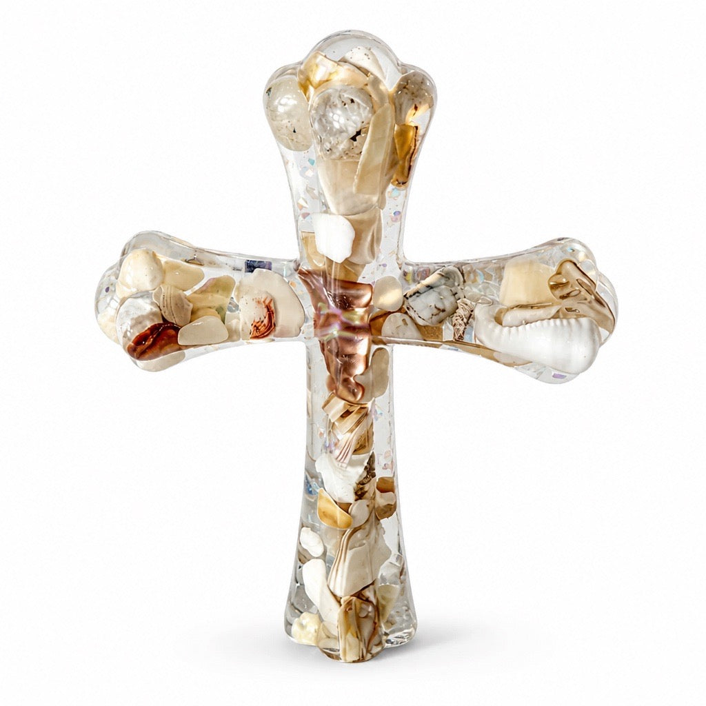 Elegant Christian Cross | Coastal Ivory