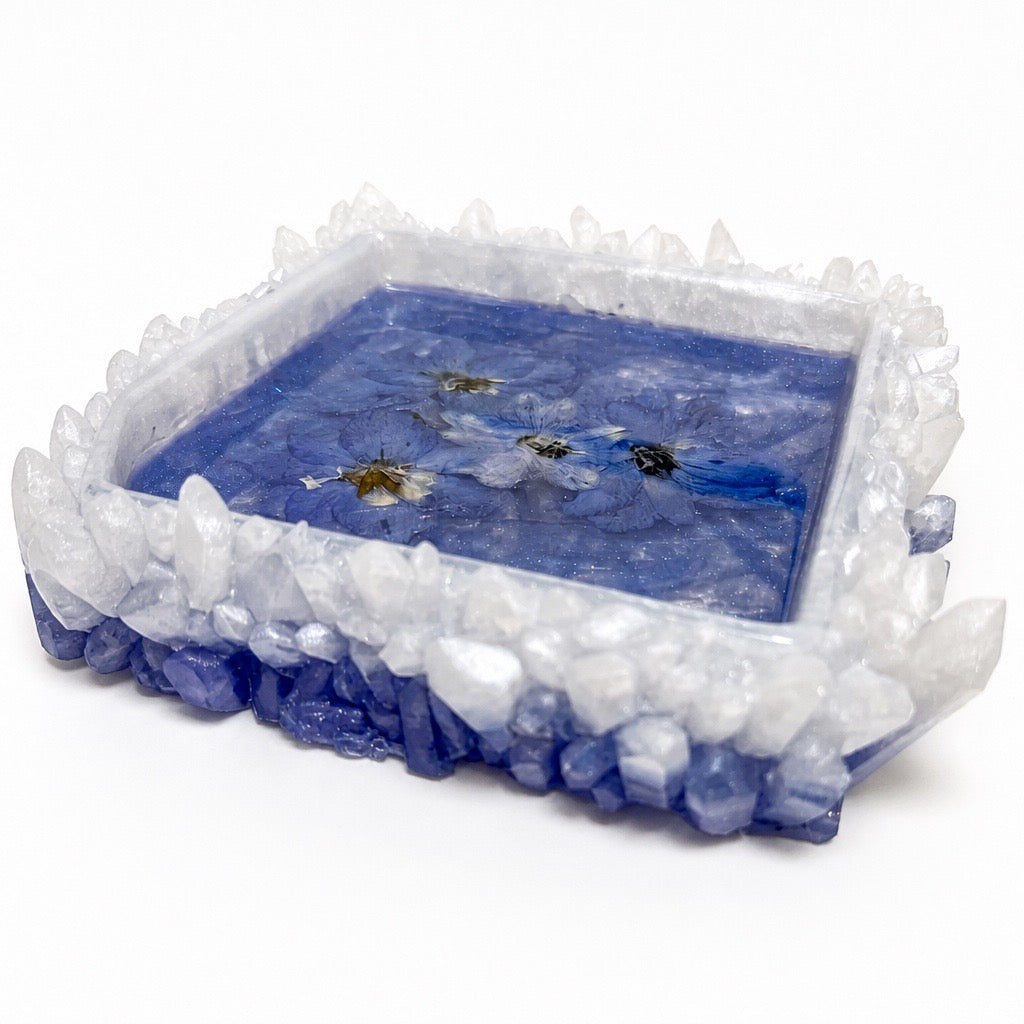 Blooming Crystal Trinket Tray | Starlit Sapphire