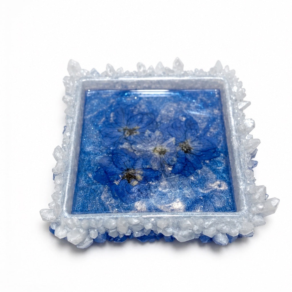 Blooming Crystal Trinket Tray | Starlit Sapphire
