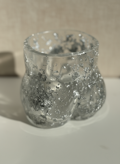 Sweet Cheeks Pot – Silver Foil Accent image 3