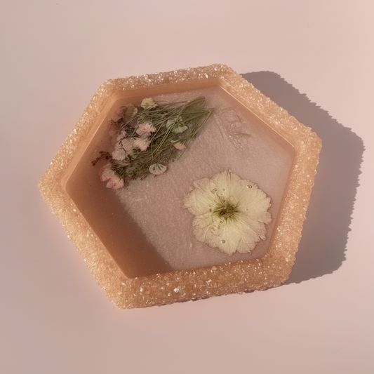 Floral Crystal Edge Jewelry Dish image 0