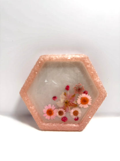 Floral Crystal Edge Jewelry Dish image 0