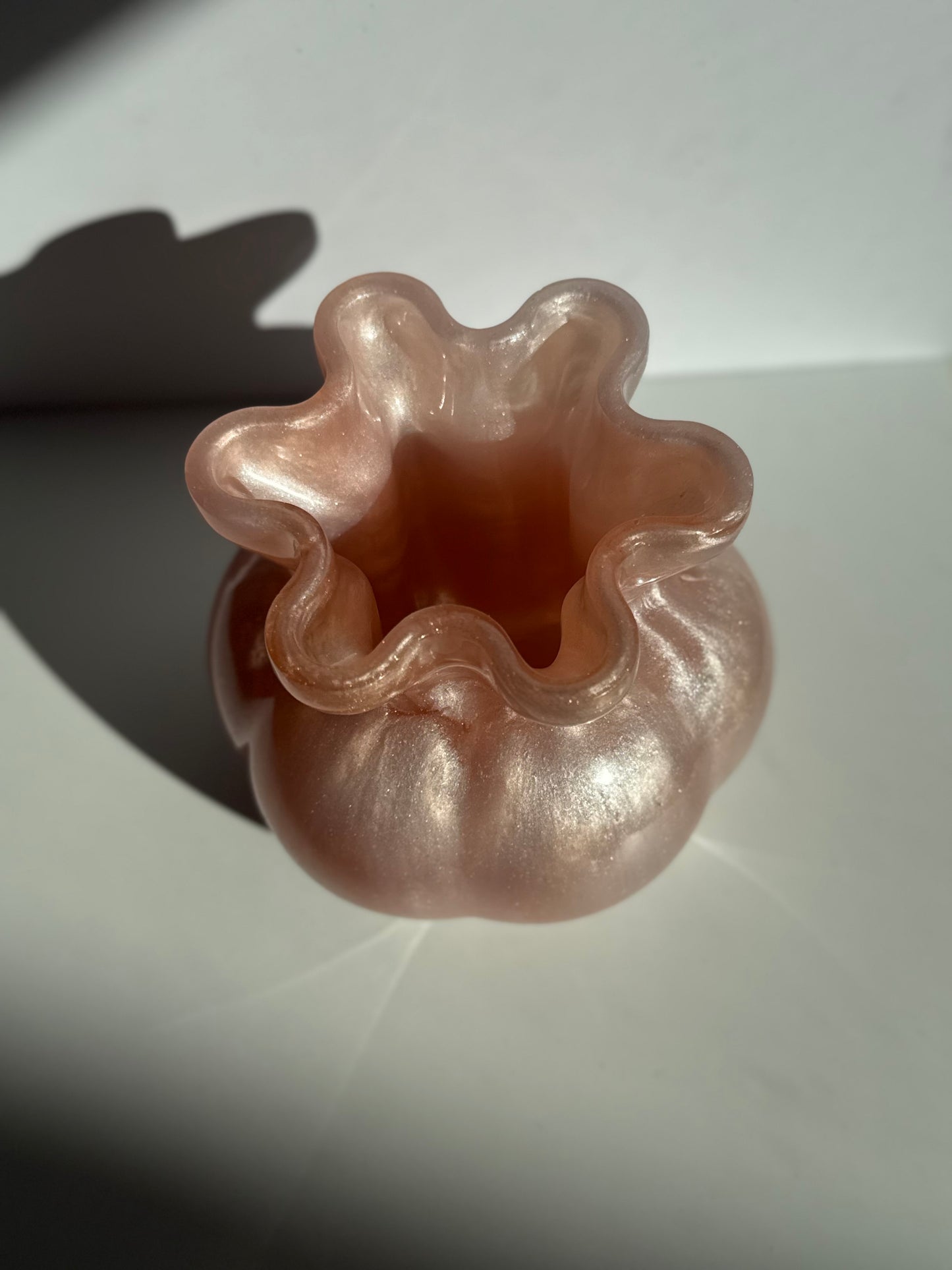 Flower Vase - Pink, Copper, & White image 3