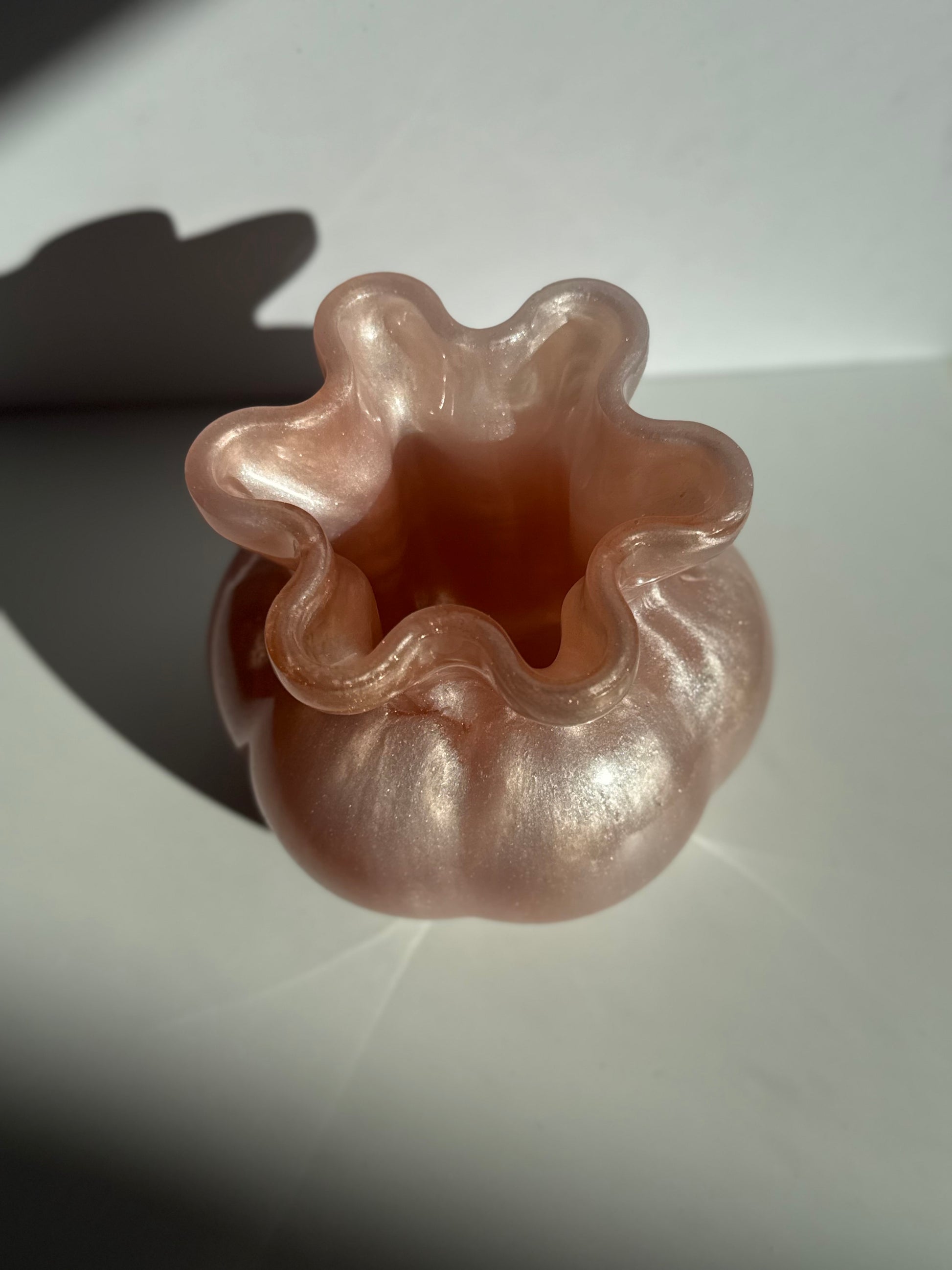 Flower Vase - Pink, Copper, & White image 3