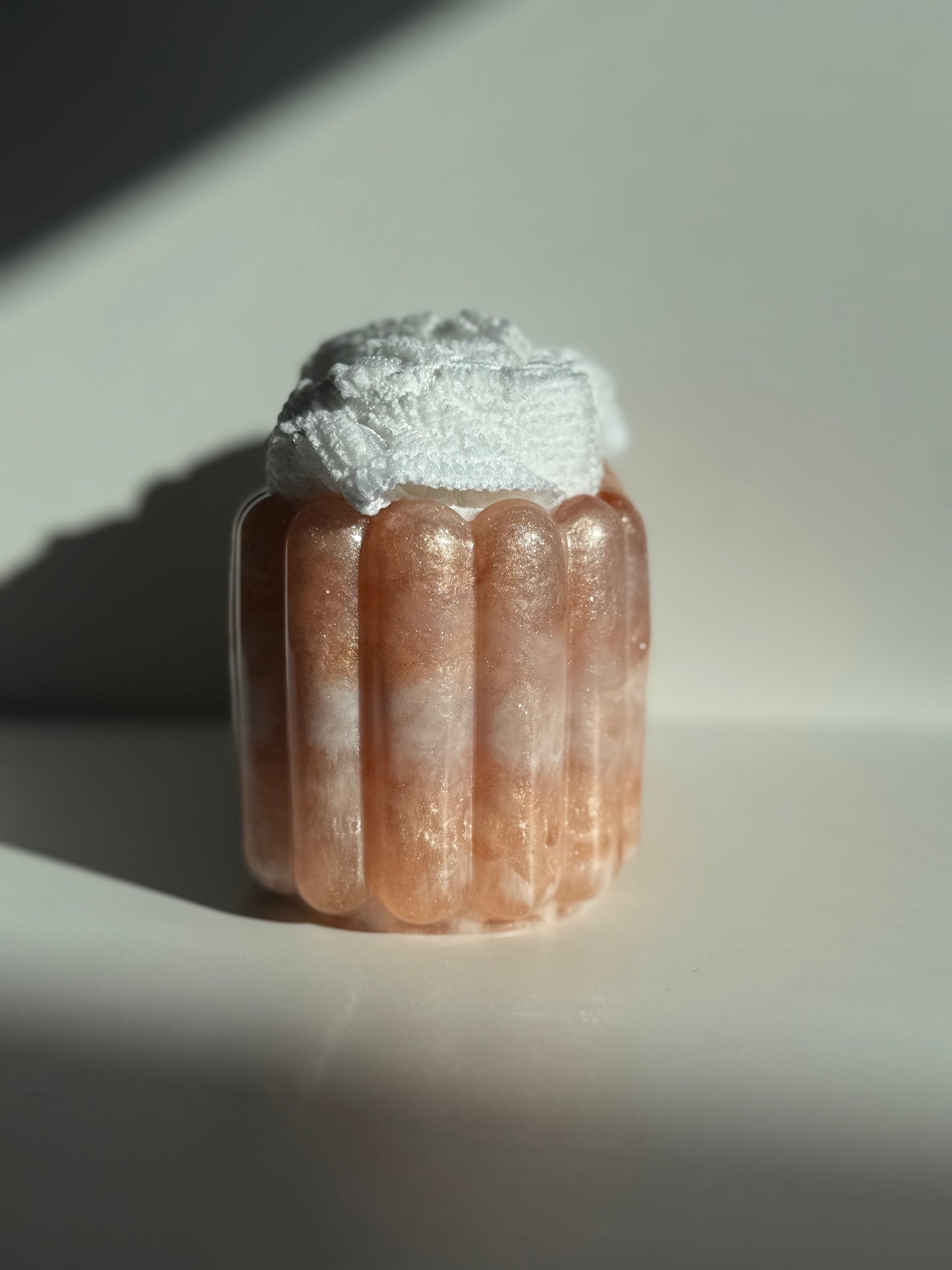 Blush Pink Bathroom Accessories Set – Resin Storage Jar, Tray & Organizer image 9