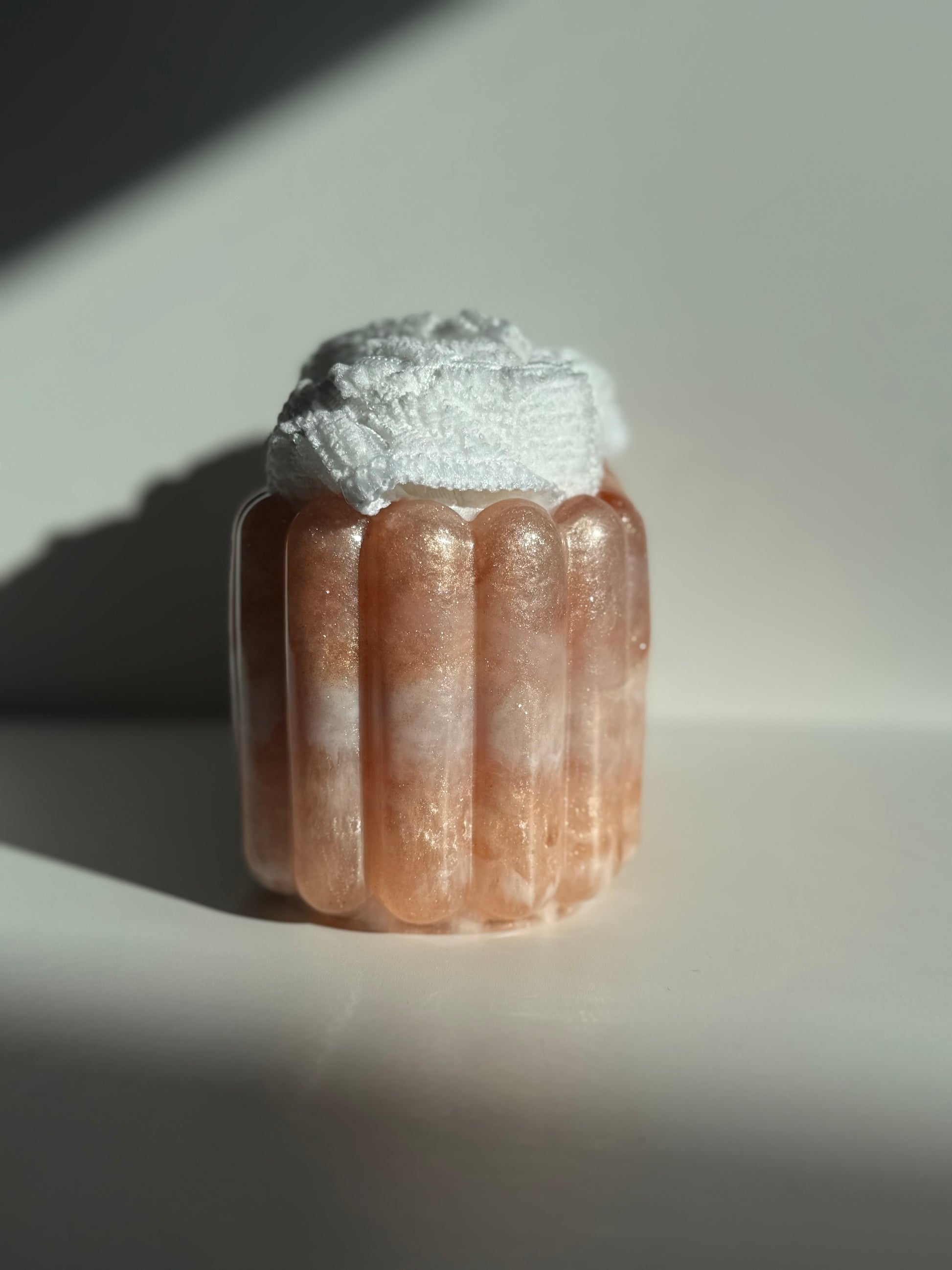 Blush Pink Bathroom Accessories Set – Resin Storage Jar, Tray & Organizer image 9