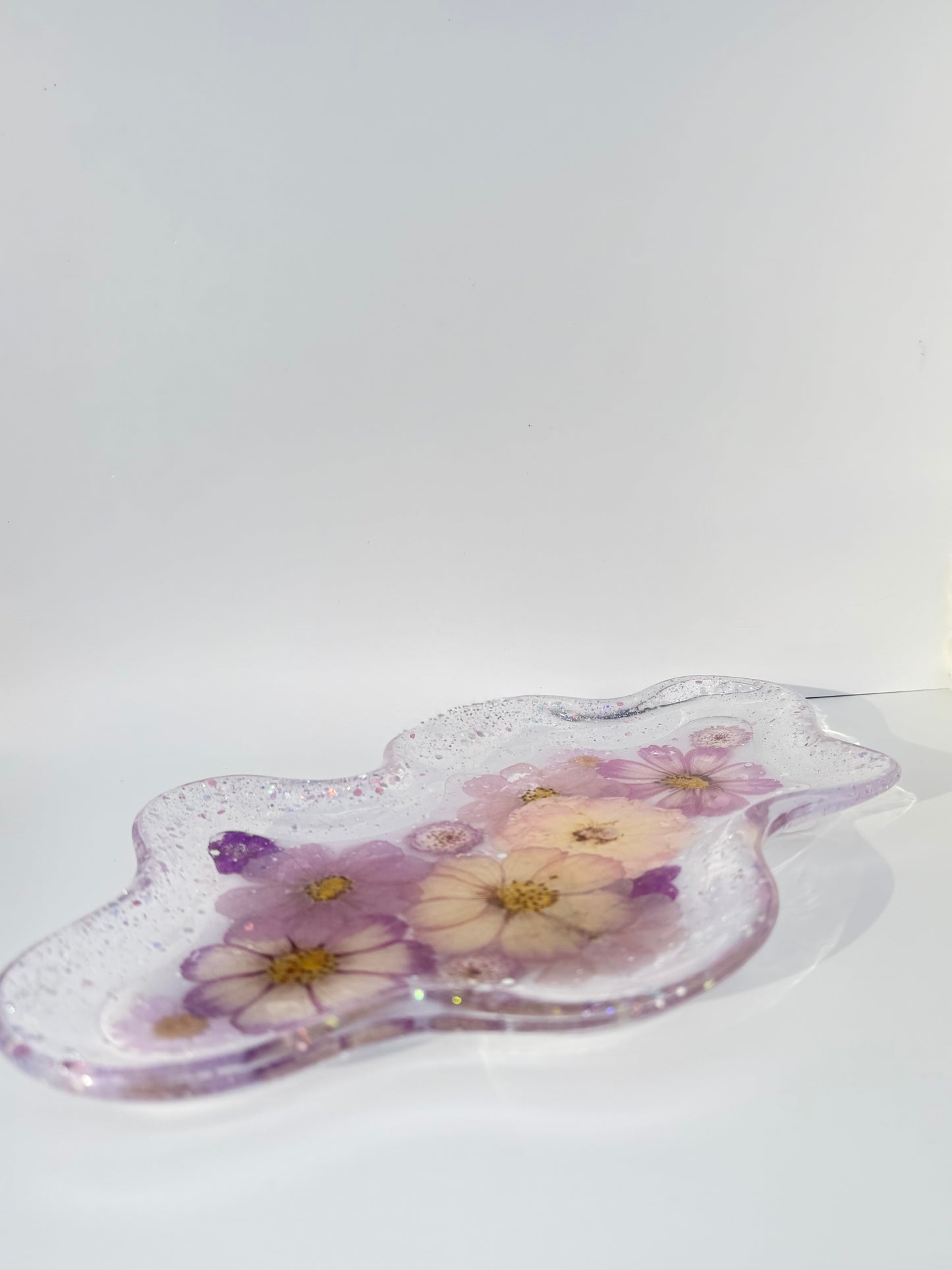 Wavy Pressed Floral Jewelry Tray - Purple Passion image 6