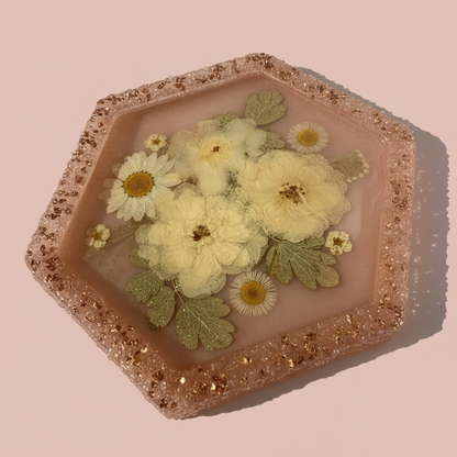 Floral Crystal Edge Jewelry Dish image 1