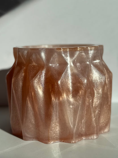 Blush Pink Bathroom Accessories Set – Resin Storage Jar, Tray & Organizer image 10