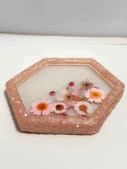 Floral Crystal Edge Jewelry Dish image 1
