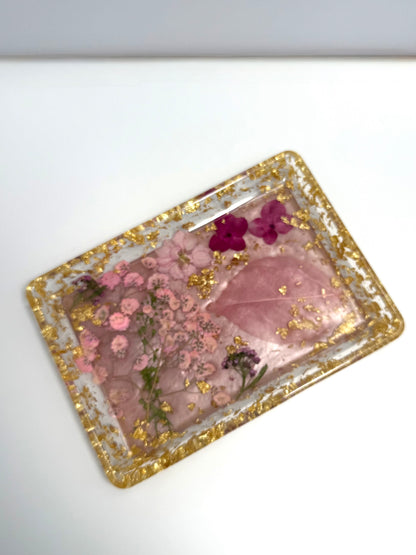 Pressed Flower Resin Tray Set – Jewelry, Vanity & Entryway Catch-All image 3