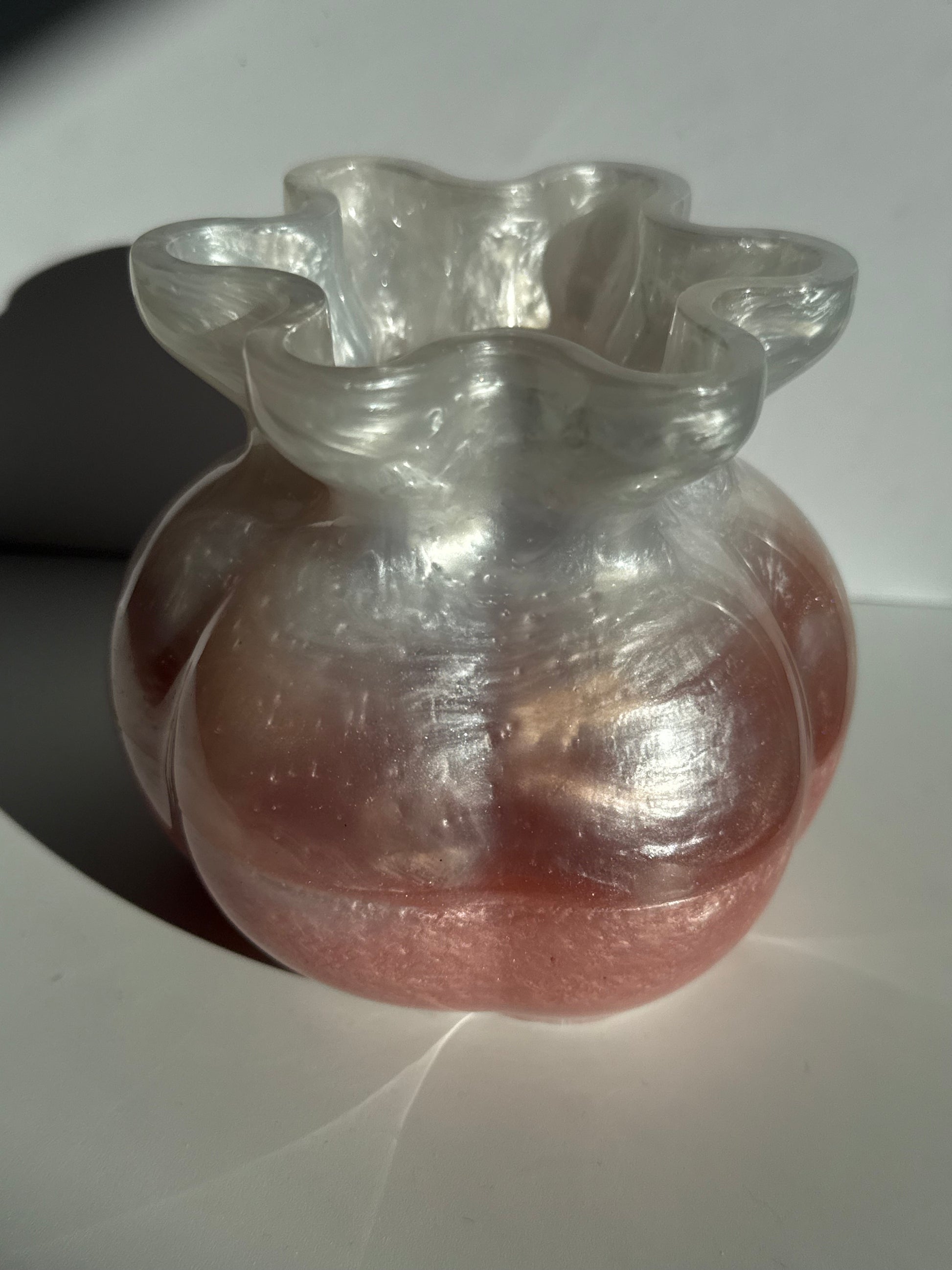 Flower Vase - Pink & White image 3