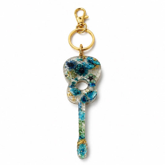 Floral Guitar Bag Charm