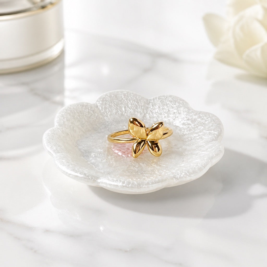 Bloom Ring Dish | Ballet Pearl