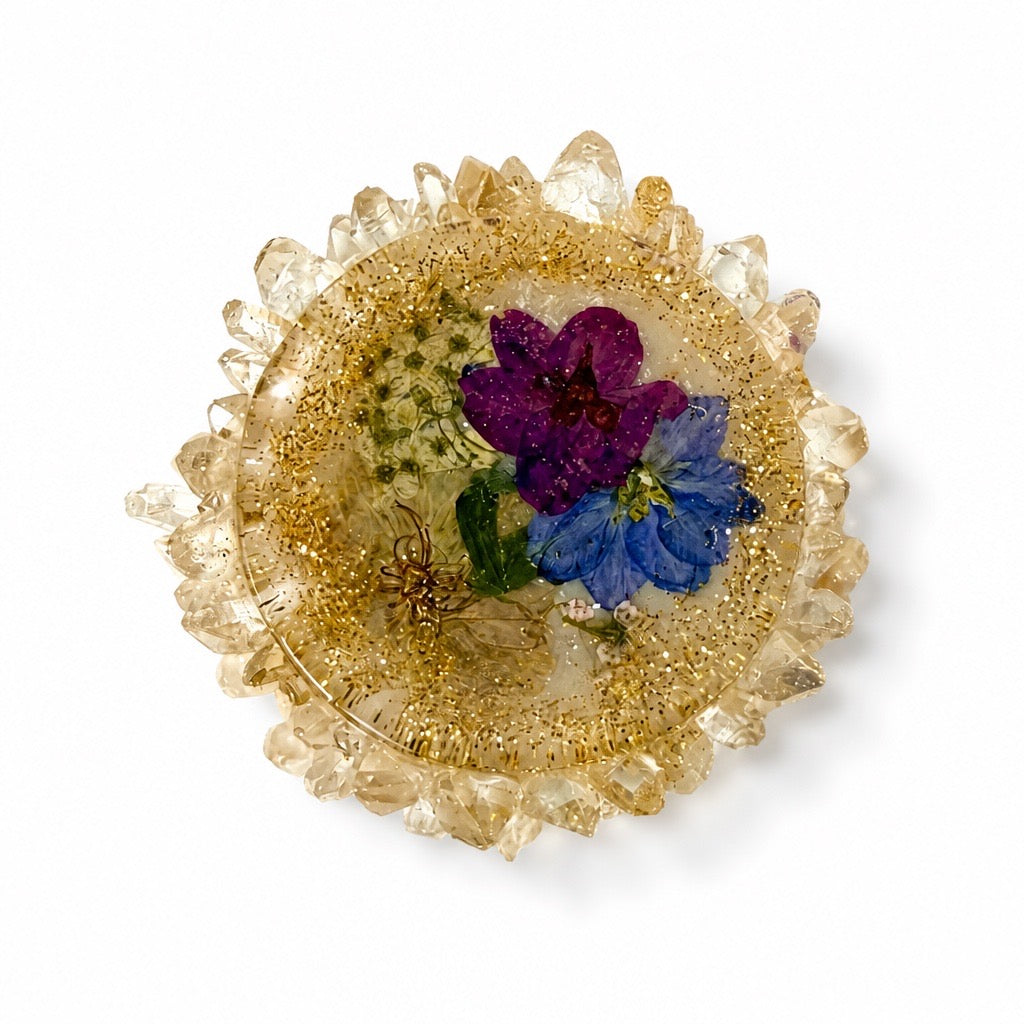 Small Serene Bloom Ring Dish | Sunlit Gold