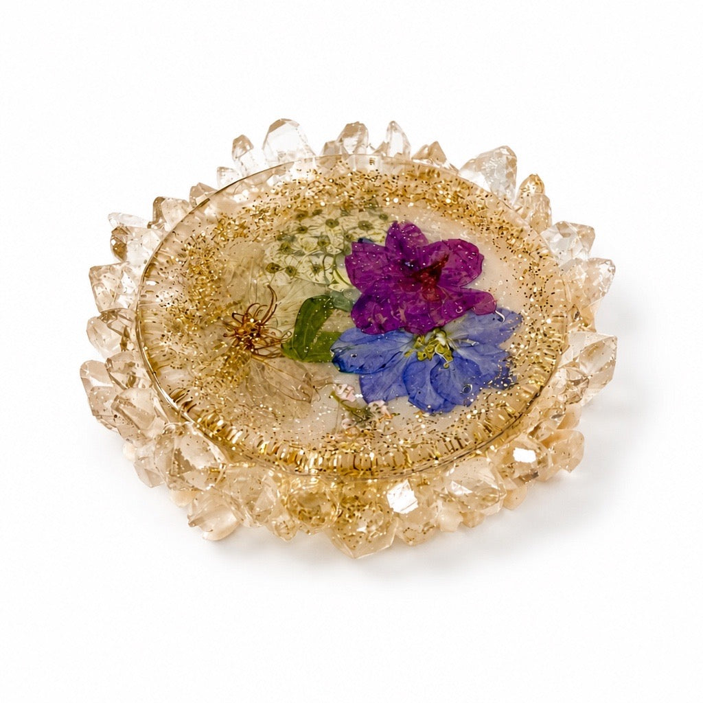 Small Serene Bloom Ring Dish | Sunlit Gold