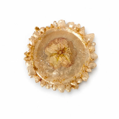 Small Serene Bloom Ring Dish | Vanilla Champagne