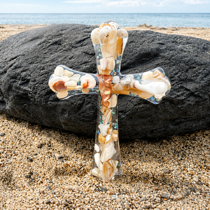Elegant Christian Cross | Coastal Ivory