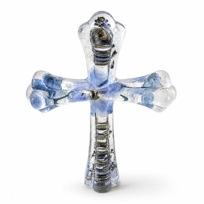 Elegant Christian Cross | Sky Blue