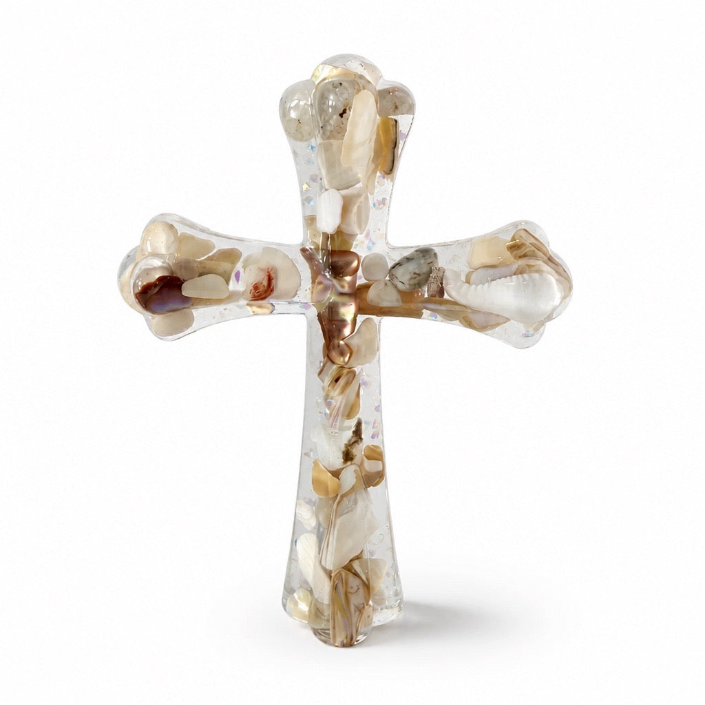 Elegant Christian Cross | Coastal Ivory