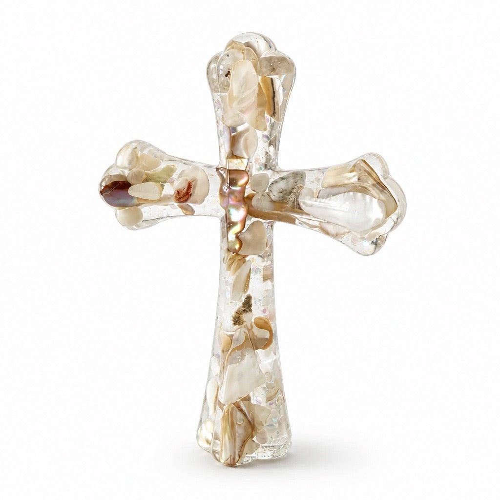 Elegant Christian Cross | Coastal Ivory