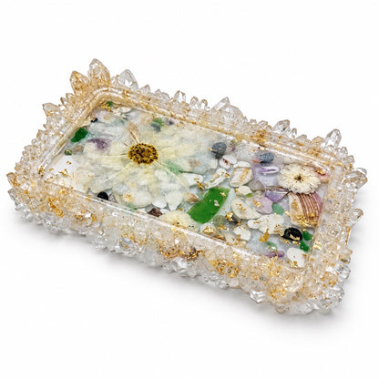 Blooming Crystal Trinket Tray | Petals & Glass