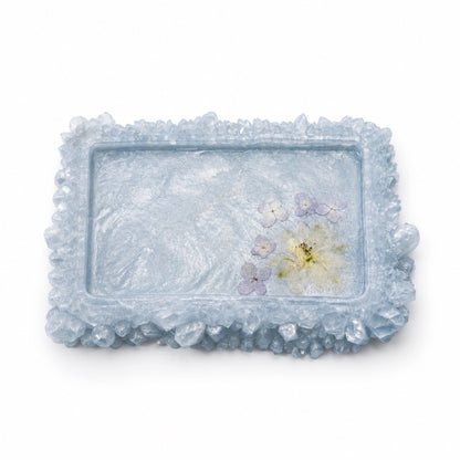 Blooming Crystal Trinket Tray | Powder Blue
