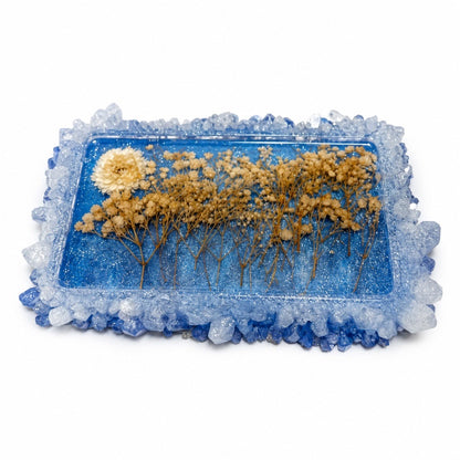 Blooming Crystal Trinket Tray | Blue Hour Bloom Tray