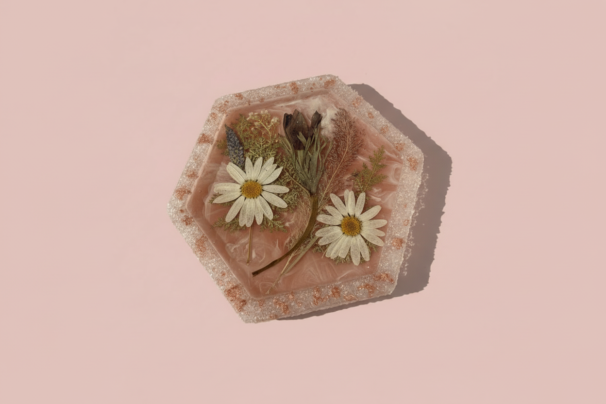 Floral Crystal Edge Jewelry Dish image 0