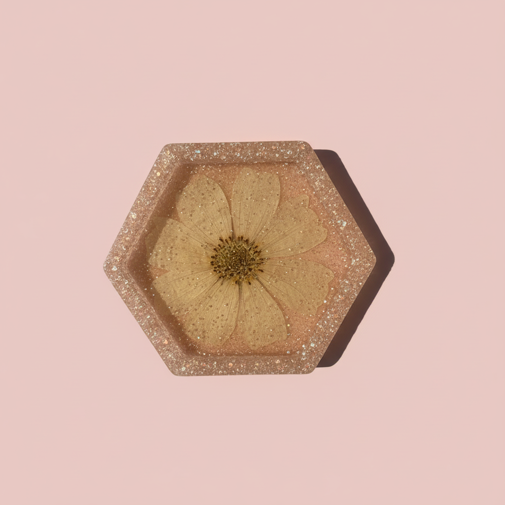 Floral Crystal Edge Jewelry Dish image 0
