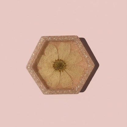 Floral Crystal Edge Jewelry Dish image 0