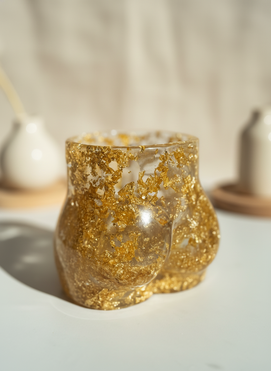 Sweet Cheeks Pot – Gold Foil Accent image 0