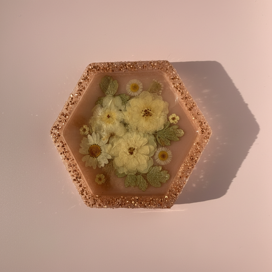 Floral Crystal Edge Jewelry Dish image 0
