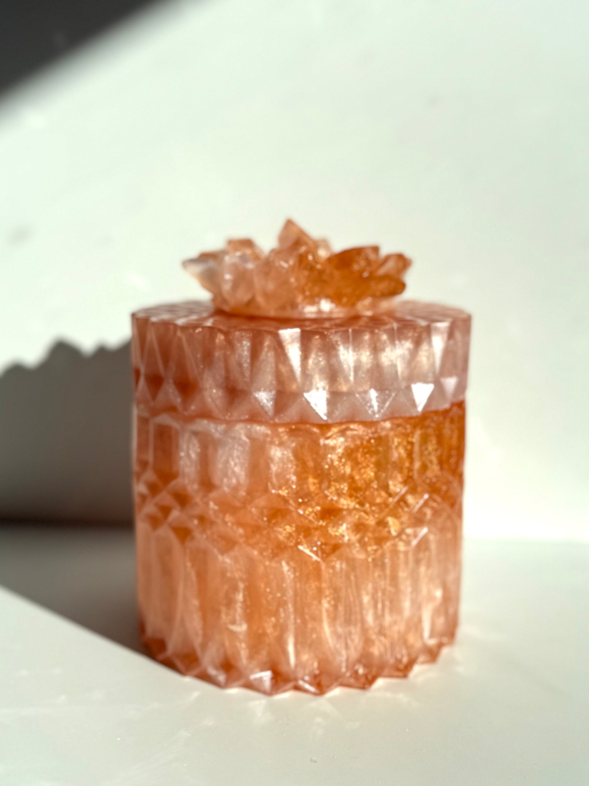 Blush Pink Bathroom Accessories Set – Resin Storage Jar, Tray & Organizer image 7