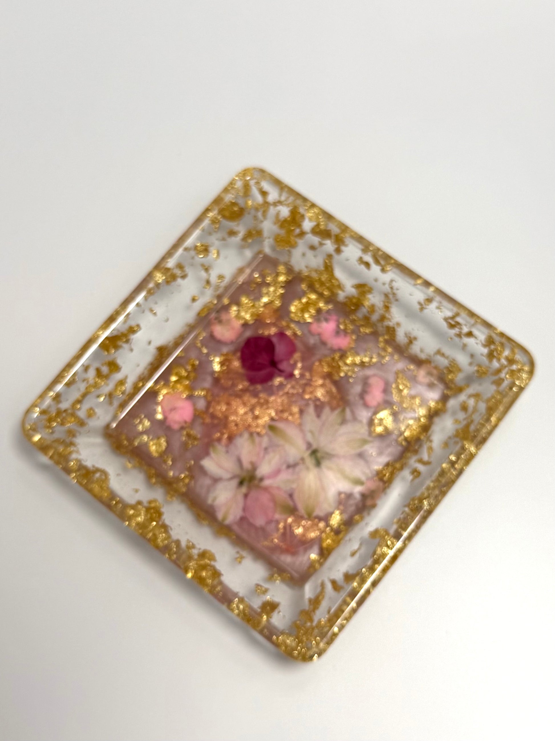 Pressed Flower Resin Tray Set – Jewelry, Vanity & Entryway Catch-All image 4