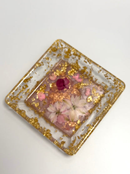 Pressed Flower Resin Tray Set – Jewelry, Vanity & Entryway Catch-All image 4