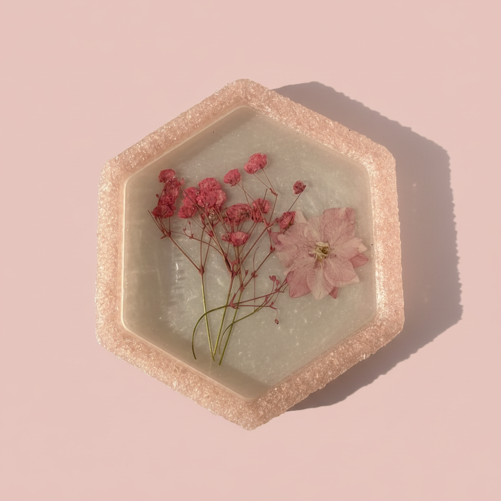 Floral Crystal Edge Jewelry Dish image 0