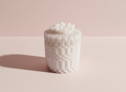 Custom Sculptural Crystal Bathroom Jar