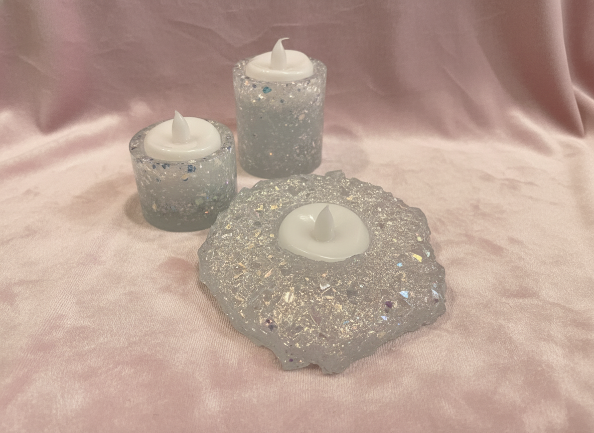 3 Piece Tea Light Holder Set image 0