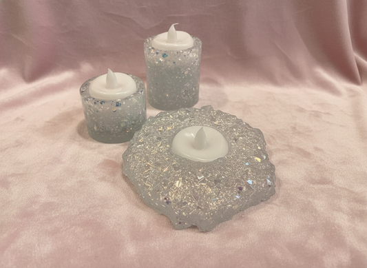 3 Piece Tea Light Holder Set image 0