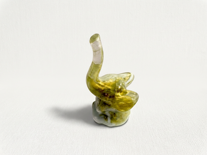 Elephant Ring Holder – Green & White