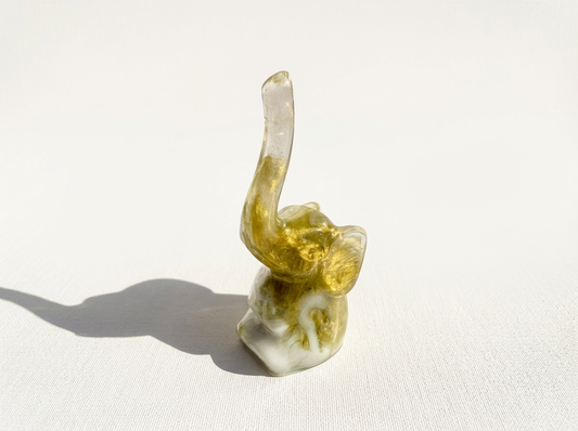 Elephant Ring Holder – Green & White