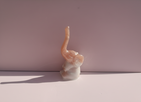 Elephant Ring Holder – Pink & White