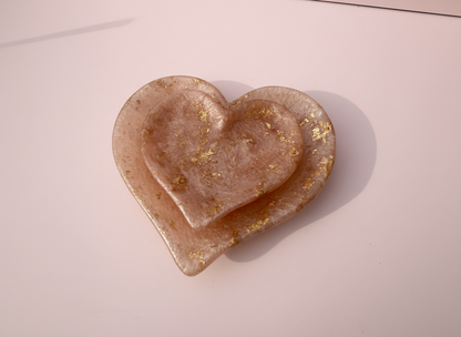Heart Trinket Dishes - Golden Blush (Set of 2)