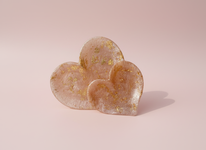 Heart Trinket Dishes - Golden Blush (Set of 2)