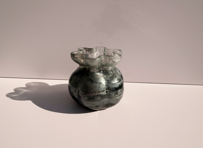 Flower Vase – Swirly Silver