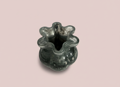 Flower Vase – Swirly Silver