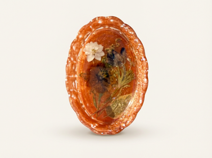 Pressed Flower Resin Trinket Tray | Fancy Florals