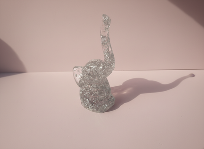 Elephant Ring Holder – Sparkly Silver